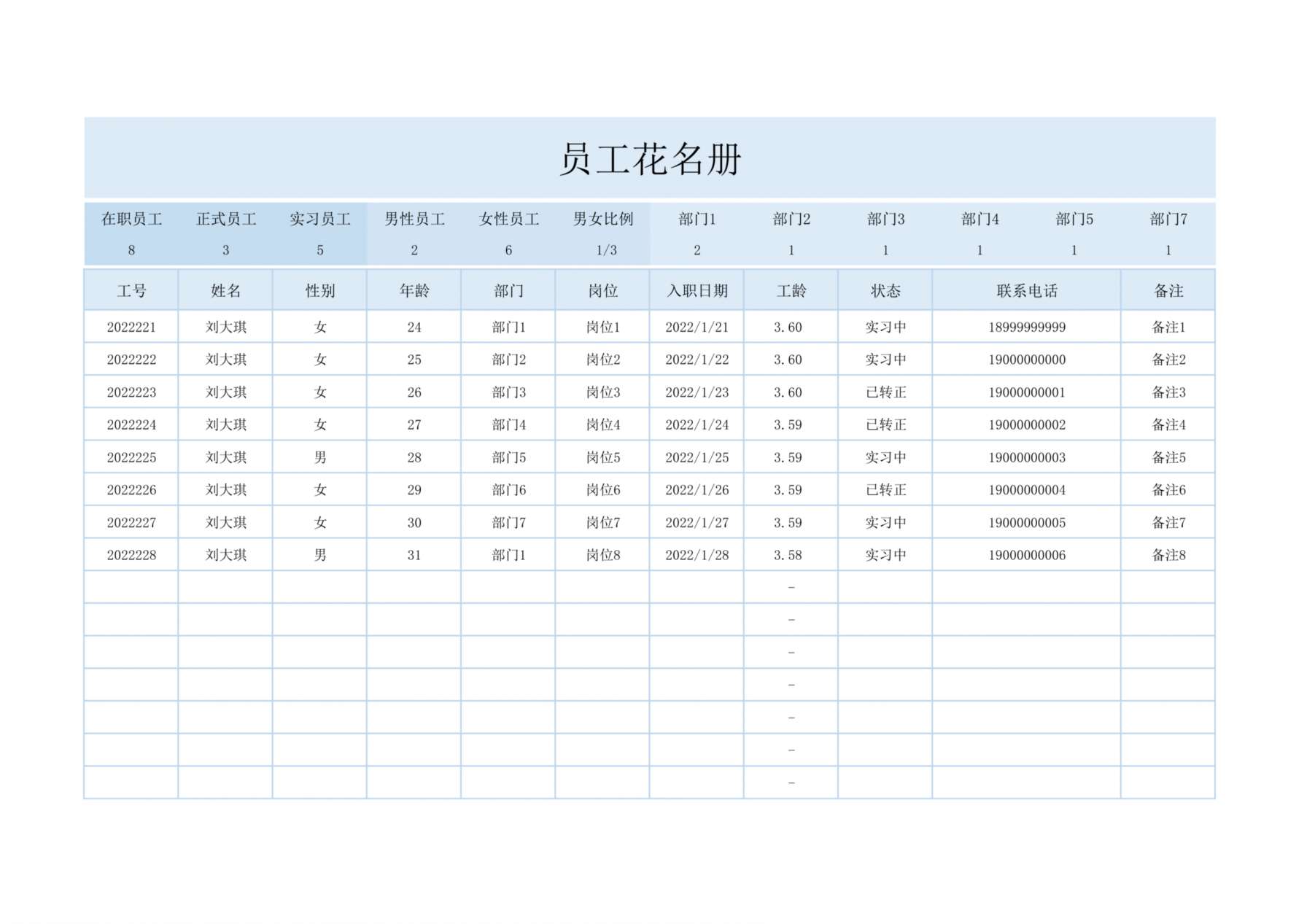 4员工花名册 预览图