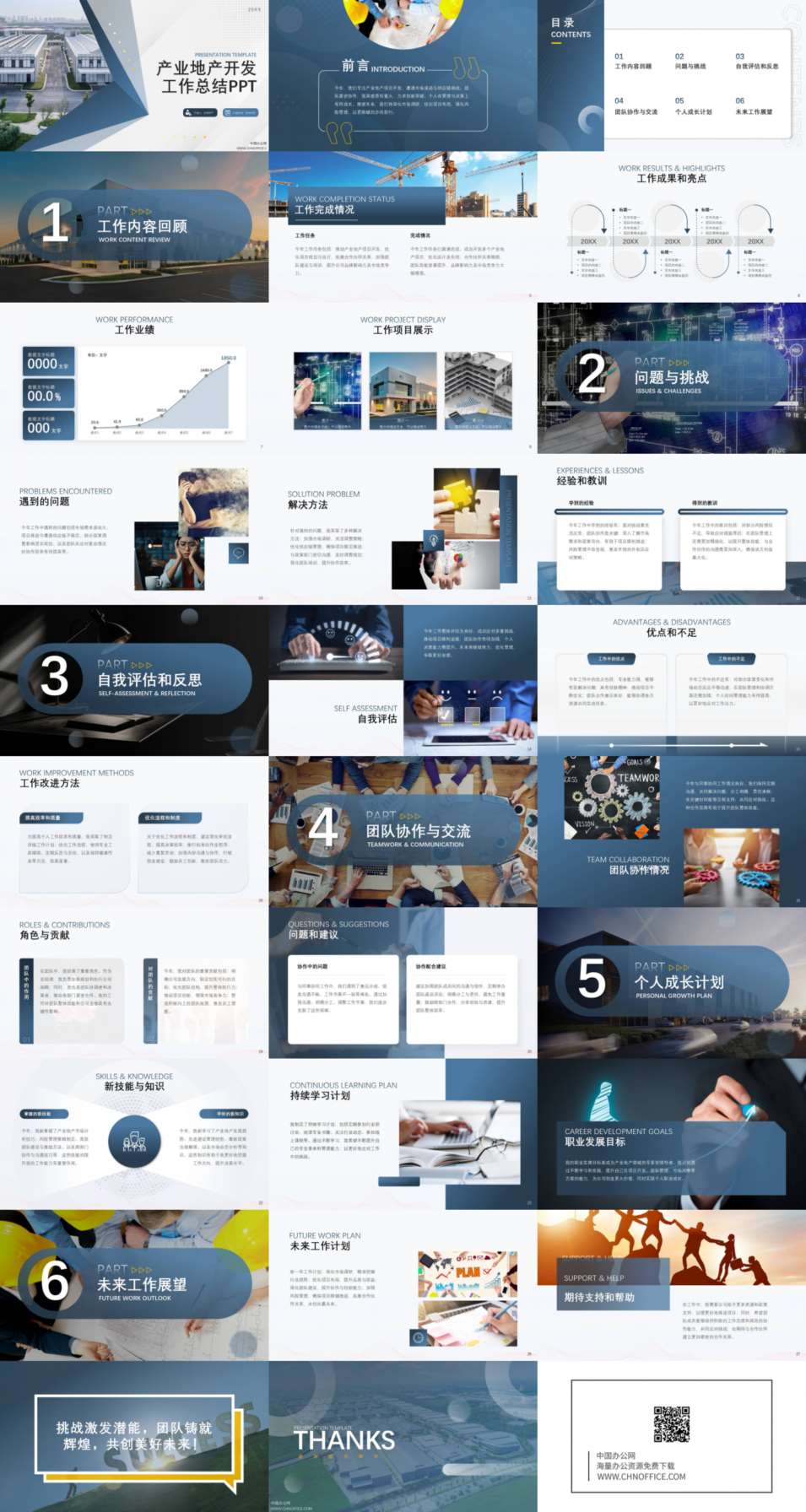 产业地产开发公司工作总结ppt模板 预览图