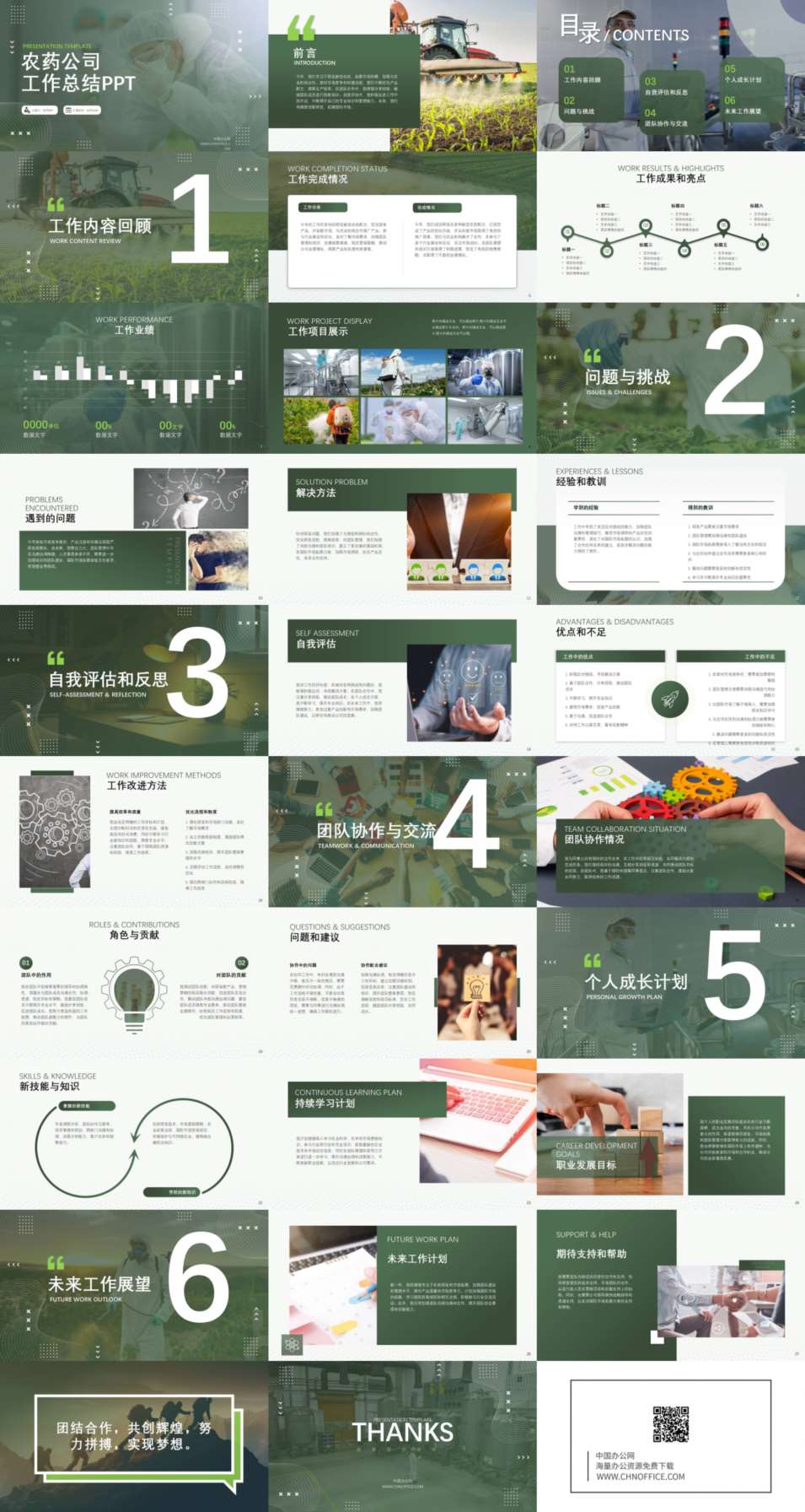 农药制造销售公司工作总结ppt模板 预览图