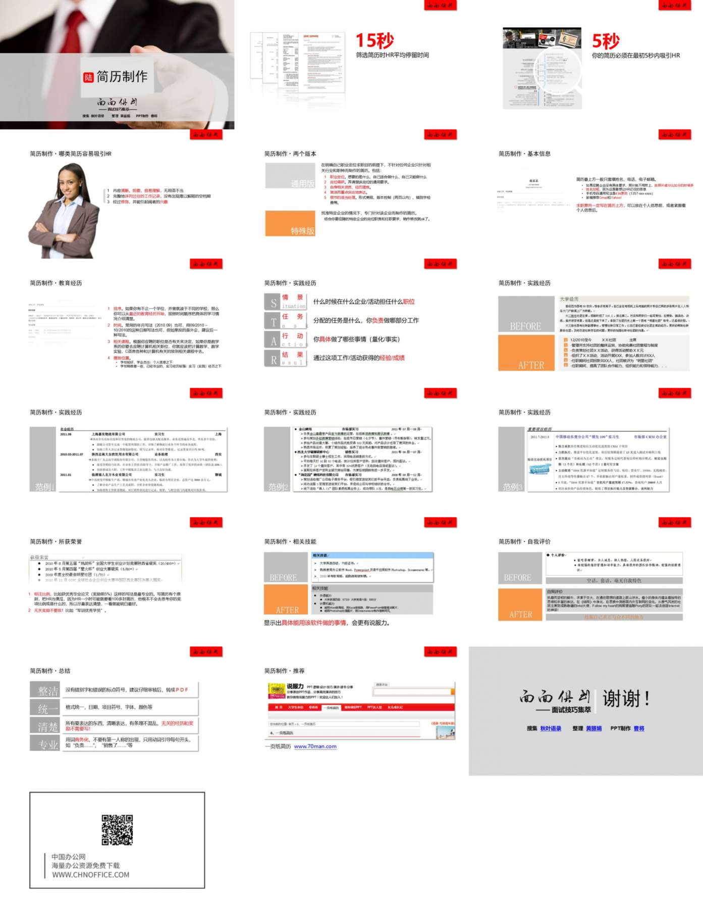 如何制作吸引人的简历PPT教程 预览图