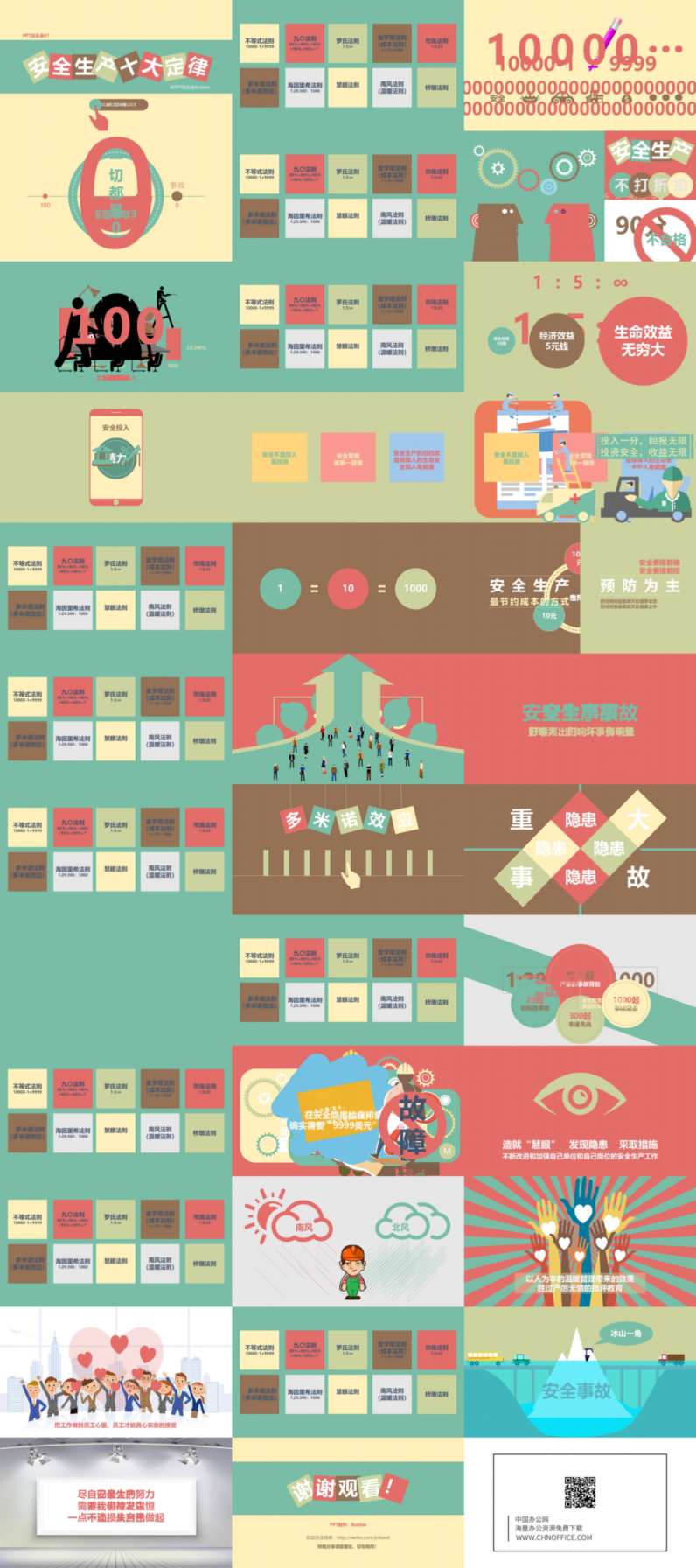 安全生产十大定律PPT作品 预览图