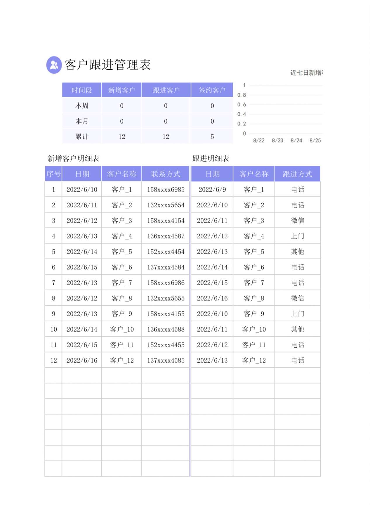 客户跟进管理表4 预览图