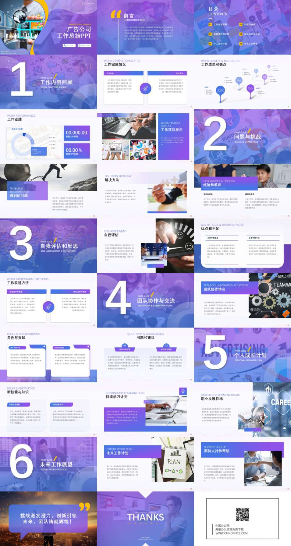 广告公司工作总结ppt模板 预览图