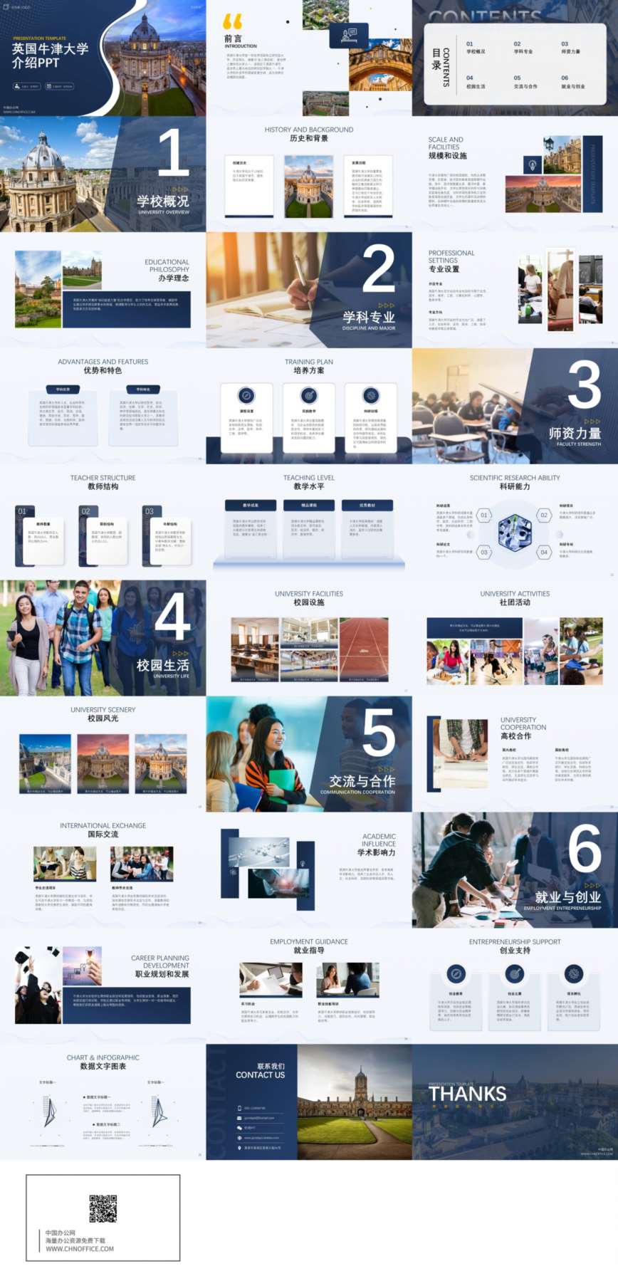 英国牛津大学介绍ppt模板 预览图