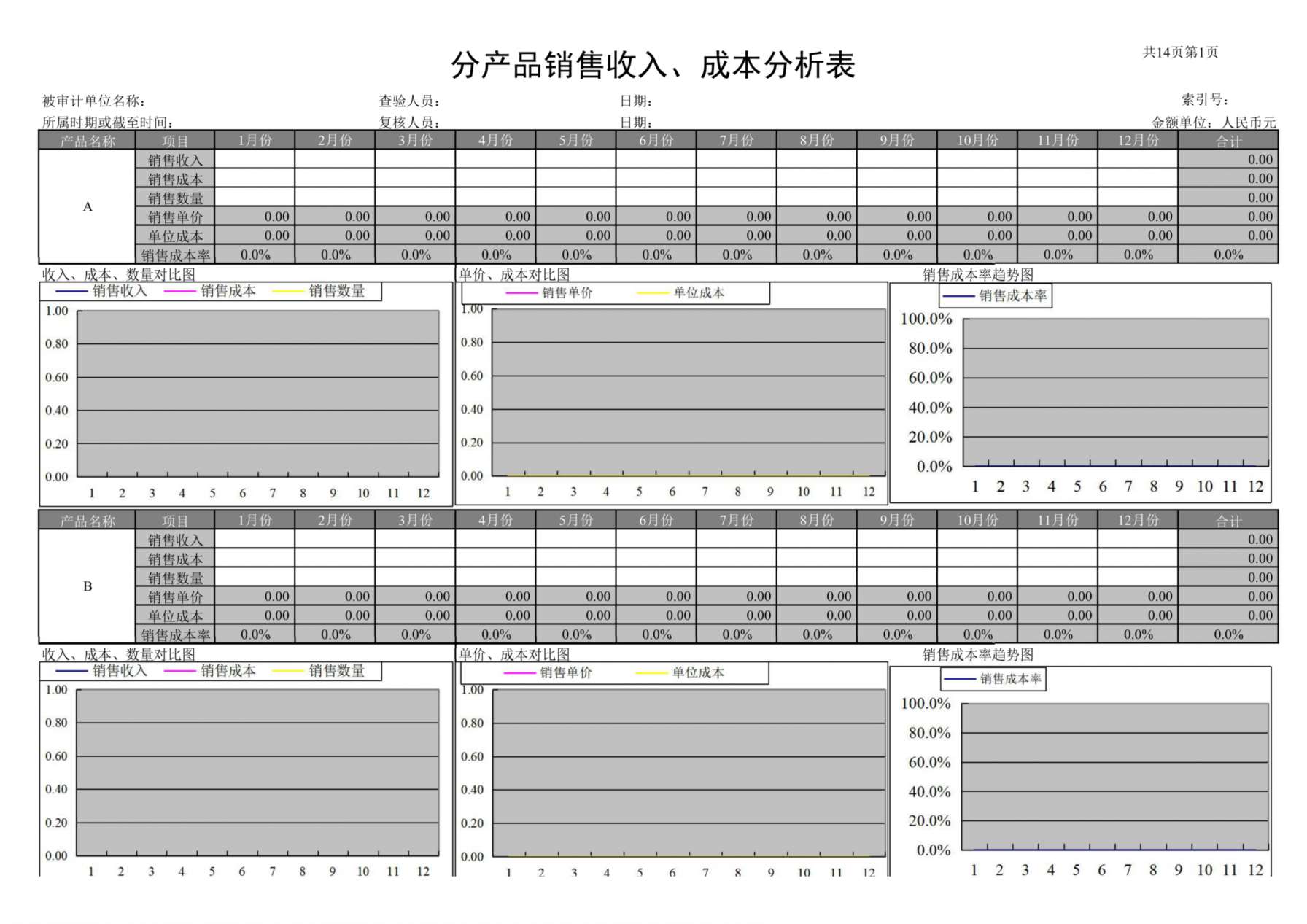 销售统计图报表 预览图