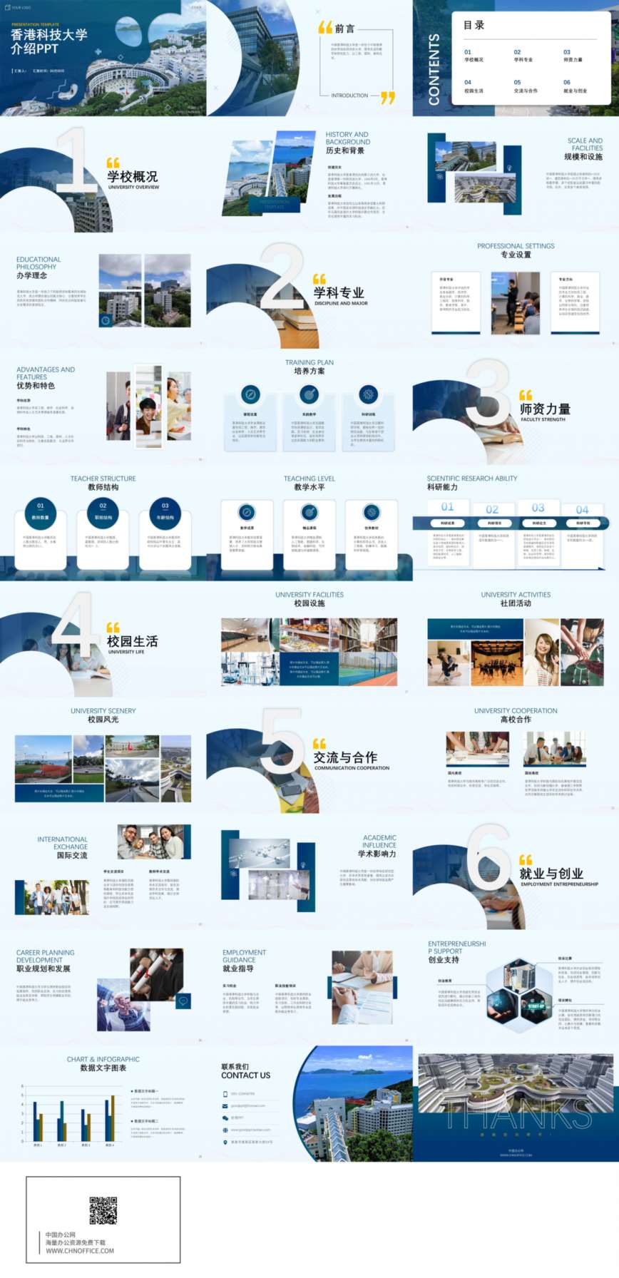 香港科技大学介绍ppt模板 预览图